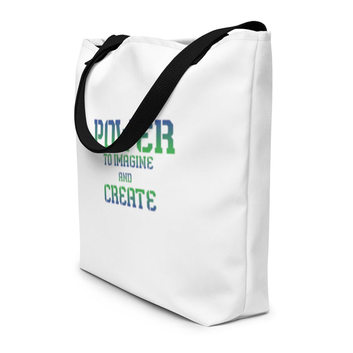 Power to Create - All-Over Print Large Tote Bag