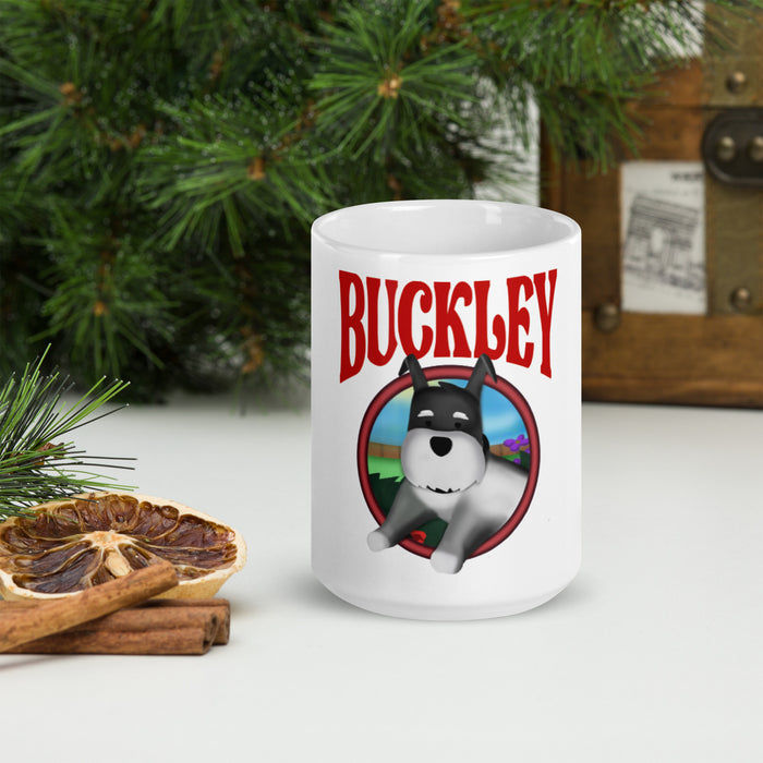 Buckley White glossy mug